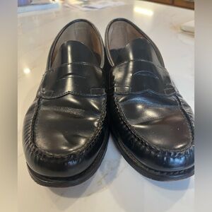 Classic Black Leather Loafers